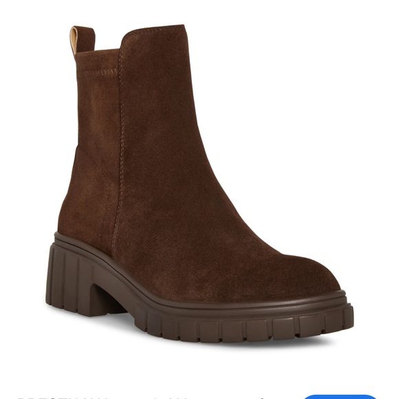 Blondo Shoes - 5 - Blondo Dark Brown Suede Ankle Booties